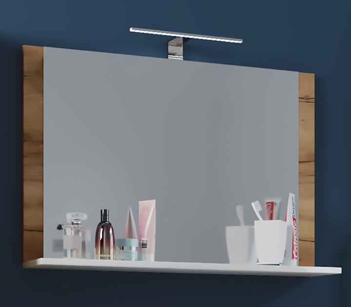 Actual product image VCM Bathroom mirror wall mirror with lendas shelf (60 x 17 cm)