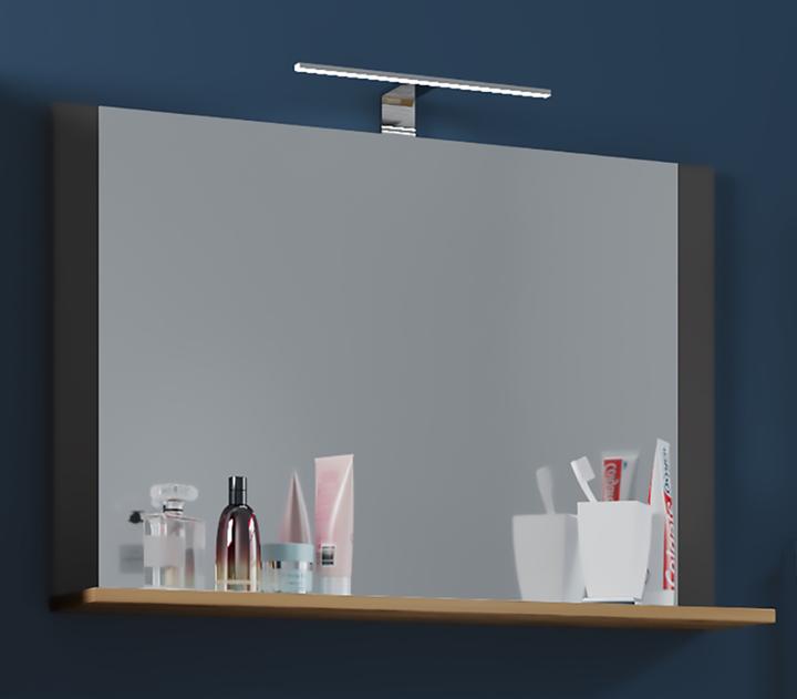 Actual product image VCM Badspiegel Wandspiegel mit Lendas Ablage (80 x 17 x 55 cm)