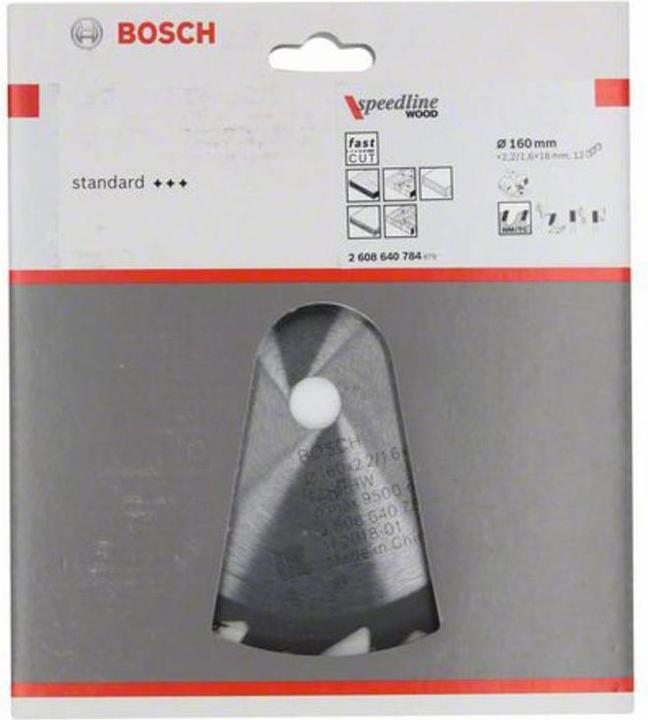 Actual product image Bosch Professional Zubehör PRO Wood circular saw blade, 160 x 2.2 x 16 mm