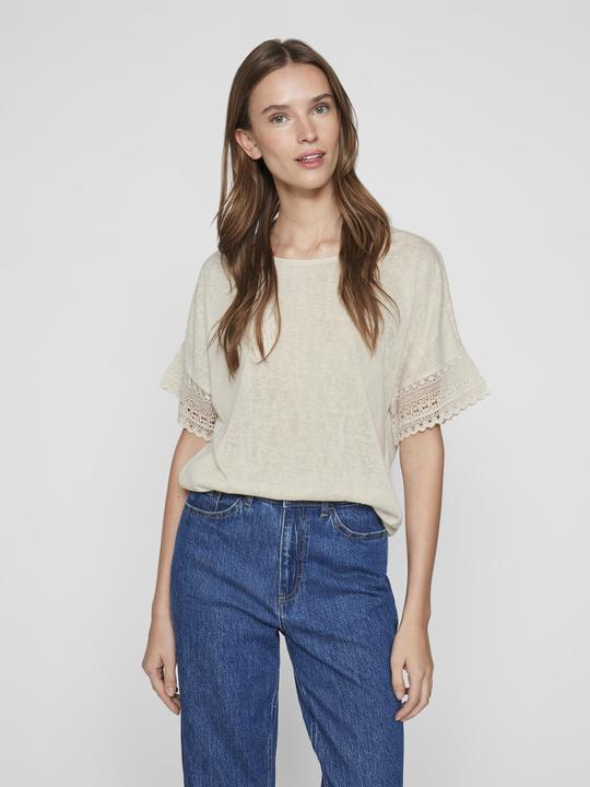 Actual product image Vila Round neck top with short sleeves (XS)