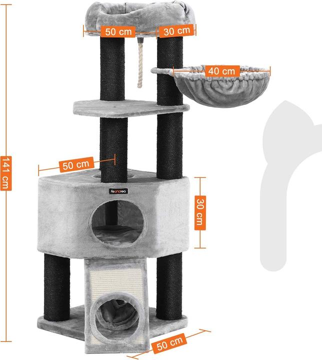 Produktbild Feandrea Milo (141 cm, Grau)