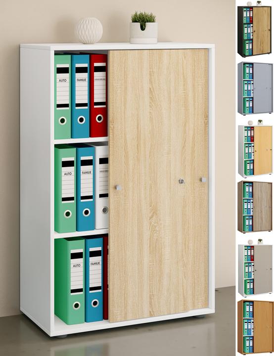 Actual product image VCM Office cabinet sliding doors Lona 3gang (70 x 37 x 111 cm)
