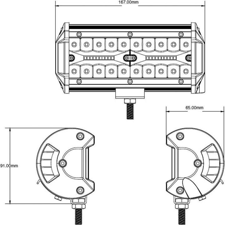 Produktbild Berger & Schröter LED Arbeitsscheinwerfer (12000 lm, IP68)