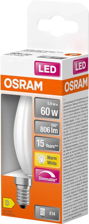 Actual product image Osram Star Classic B (E14, 6 W, 806 lm, 1 x, E)