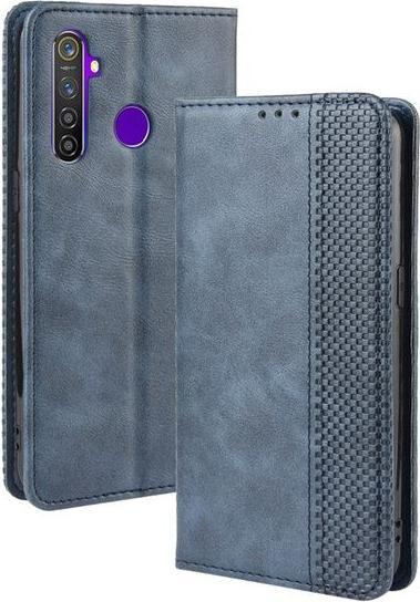Actual product image MU Classic Retro Leather Bookcover Series (Realme 5 Pro)