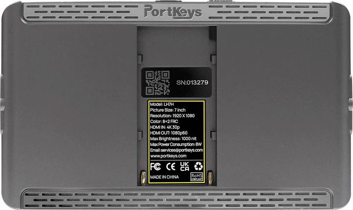 Actual product image Portkeys LH7H (7", Full HD)