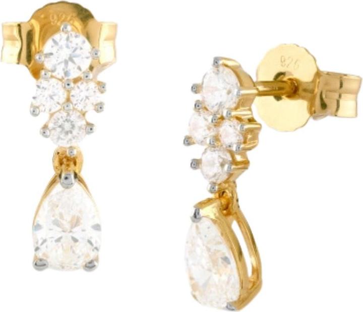Guess 14MM JARDIN DROP & CRYS EARR Ohrringe (Silber 925)