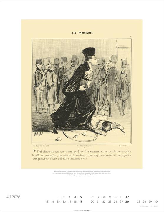 Immagine prodotto Honoré Daumier: Die Juristen Kalender 2026 (34 x 44 cm, Tedesco)