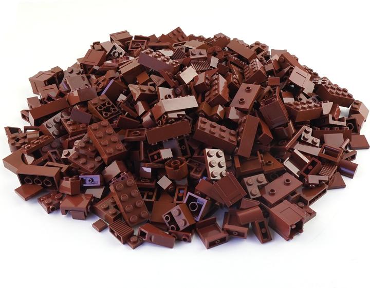 Immagine prodotto LEGO Pietre marroni miste - 50 pezzi - Miscela di mattoni marroni - NUOVO (Accessori LEGO)