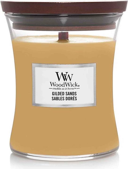 Actual product image WoodWick Gilded Sands Medium Jar scented candle