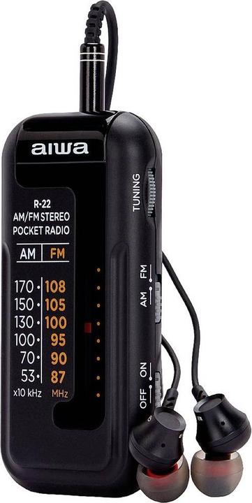 Produktbild Aiwa R-228K Taschenradio AM FM Schwarz (FM, AM)