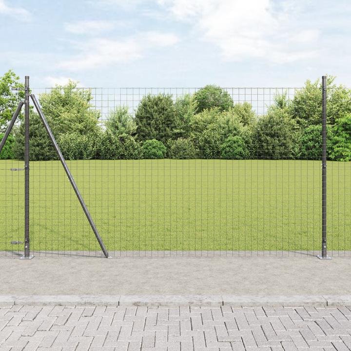Produktbild VidaXL Zaunpfosten Set aus 104 Grau Beton 3,2 x 3,2 x 83,5 cm