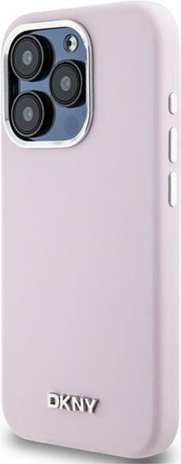 Produktbild DKNY DKHMP14LSMCHLP iPhone 14 Pro 6.1" różowy/pink hardcase Liquid Silicone Small Metal Logo MagSafe (Apple iPhone 14 Pro)