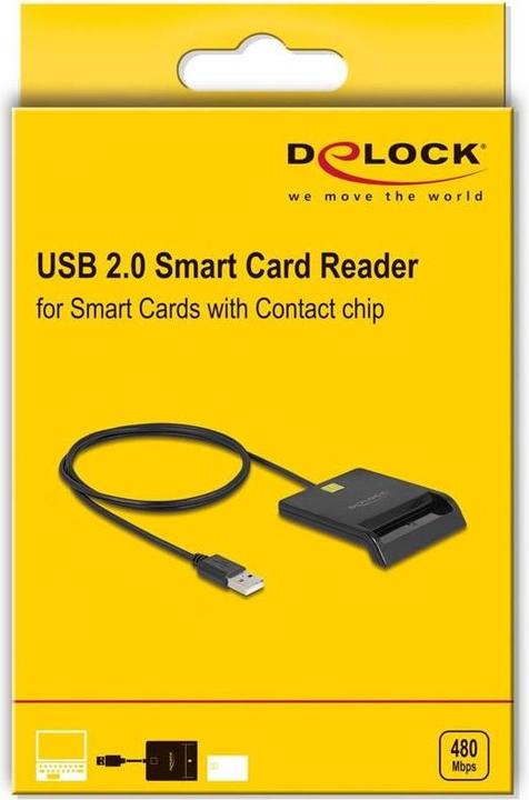 Actual product image Delock 91724 Chipkartenleser USB-A schwarz (91724) (USB)