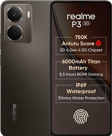Actual product image realme P3 5G Dual Sim 8GB RAM 256GB - Grey (256 GB, Grey, Dual SIM, 5G)