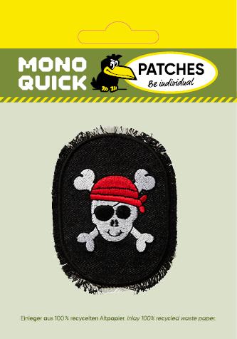 Actual product image Mono Quick Jeansflick mit Piratenkopf (2 x)