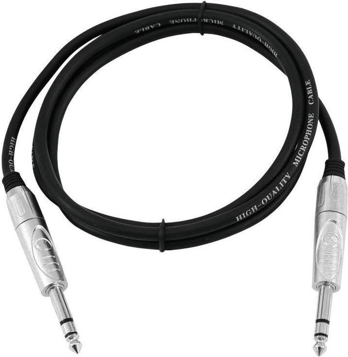 Immagine prodotto Omnitronic Cavo jack 6.3 stereo 1m sw ROAD (1 m, 2,5 mm)