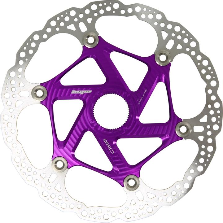 Produktbild Hope Floating Disc Bremsscheibe - Center Lock - purple (220 mm)