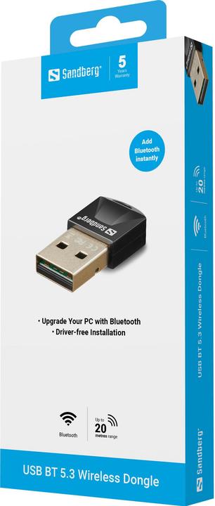 Image du produit Sandberg Dongle USB Bluetooth 5.0 (Récepteur)