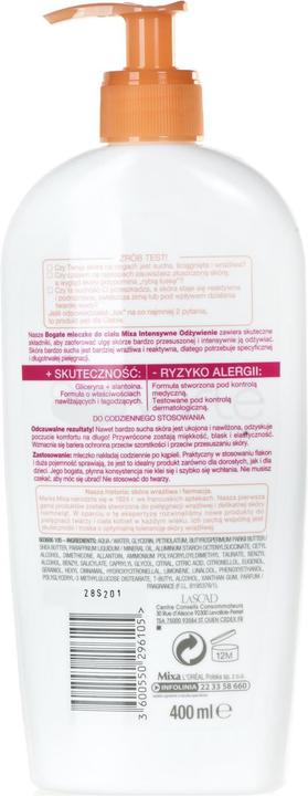 Mixa Lait riche pour le corps 400 ml (Lait pour le corps, 400 ml)