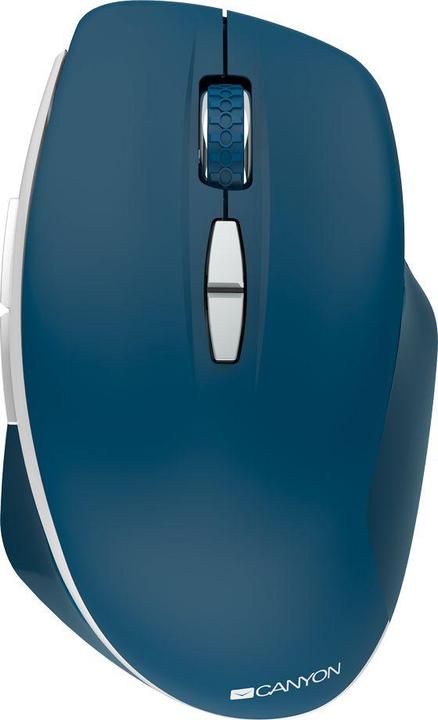 Actual product image Canyon Wireless Optical Mouse with Blue Led Sensor MW-21, with 7 Buttons, Dark Gray (Wireless)