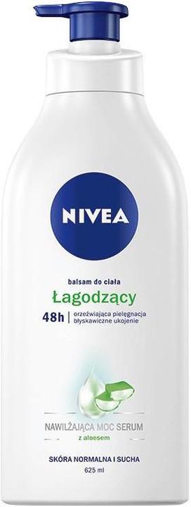 NIVEA Moisturizing Power Serum Soothing Body Lotion with Dispenser 625ml (625 ml)