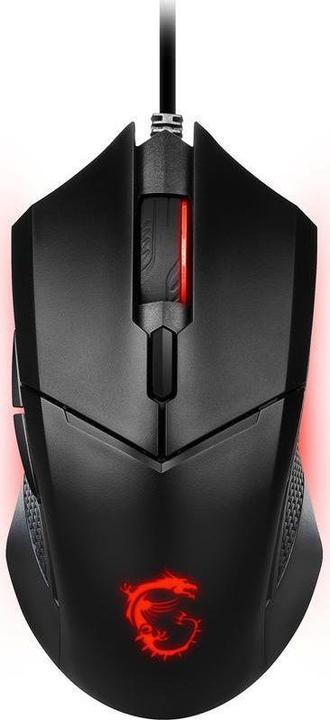 Actual product image MSI Clutch GM08 Computer Mouse USB Type A Optical 4200 DPI For both hands (Cable)