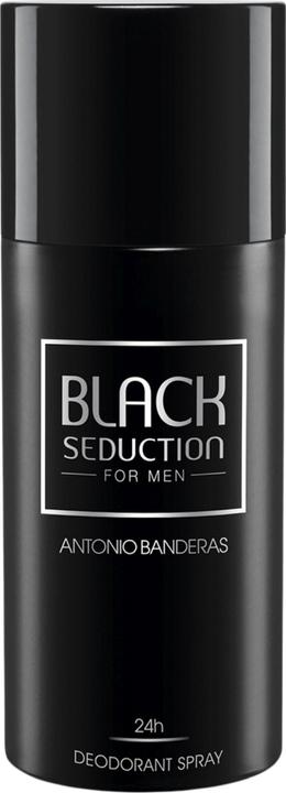 Actual product image Antonio Banderas Seduction In Black deodorant spray 150ml (Spray, 150 ml)