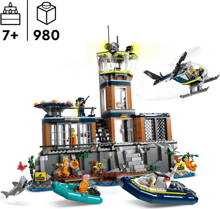 Immagine prodotto LEGO Stazione di polizia sull'isola della prigione (60419, LEGO City)