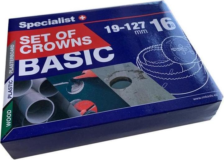 Produktbild Drill bit set 16 pcs. (19, 22, 29, 32, 38, 44, 54, 64, 76, 89, 102, 127 mm)