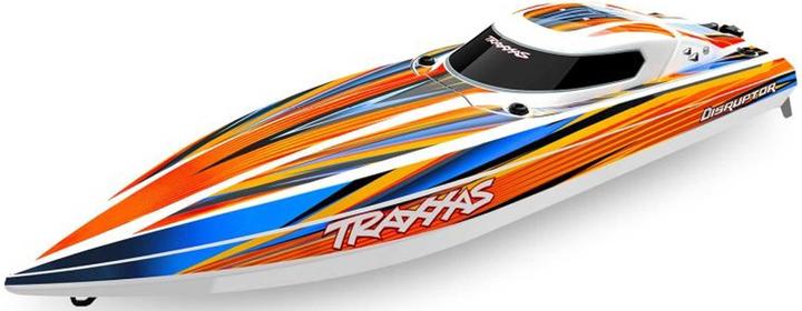 Traxxas DISRUPTOR orange 26 inch V-hull self-righting boat without battery and charger