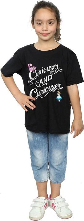 Image du produit Alice In Wonderland Girls Curiouser And Curiouser T-shirt en coton (152, 158)