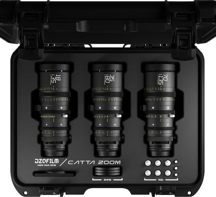 Dzofilm Catta Zoom Bundles 18-35/35-80/70-135 T2.9-E Mount(Black) (C-Mount, Vollformat)
