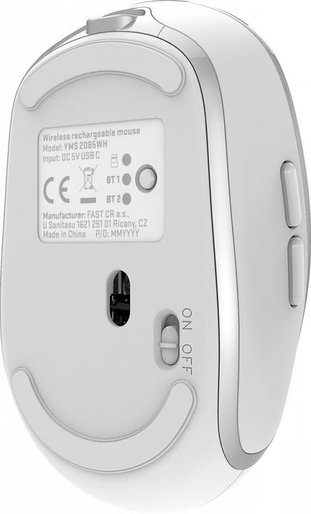 Produktbild Yenkee DUAL WiFi+Bluetooth wireless mouse, rechargeable battery, 5 buttons (Kabellos)