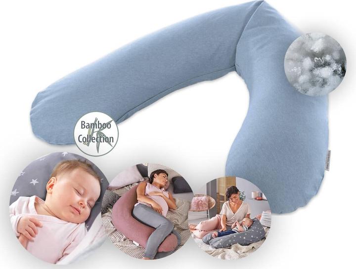 Actual product image Theraline Nursing pillow "The Original" with polyester hollow fibre filling incl. cover 190 cm (190 cm)