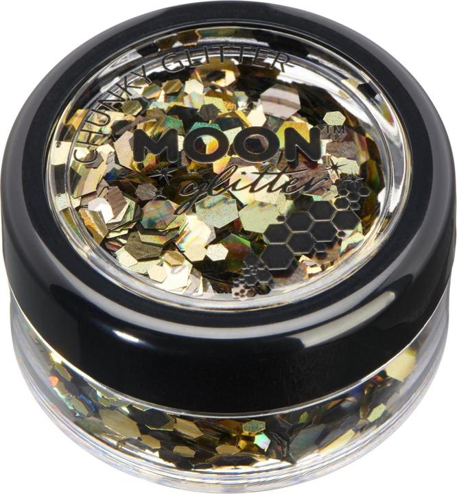 Actual product image Smiffys Moon Glitter Mystic Chunky Glitzer gold-metallic