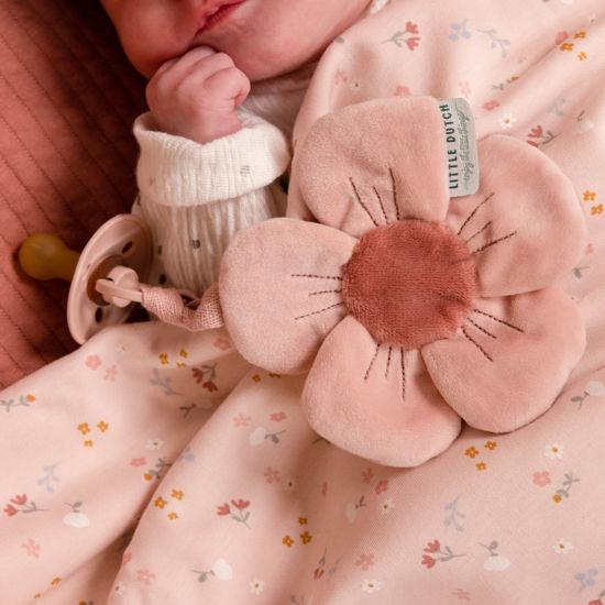 Produktbild Little Dutch Nuggi Schnullertuch Flowers & Butterflies (1 x)