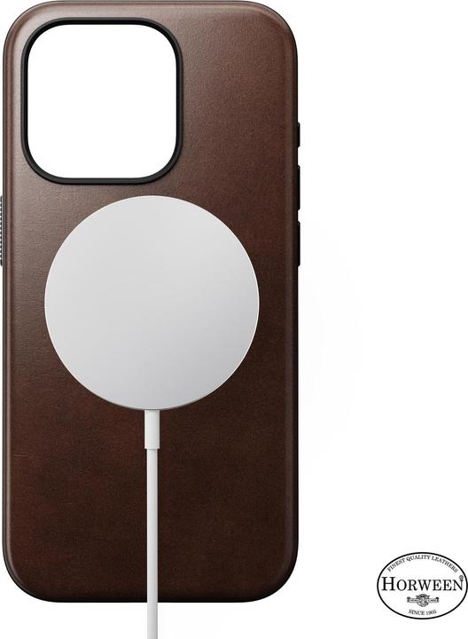 Actual product image Nomad Modern Leather Case Horween (Apple iPhone 15 Pro)