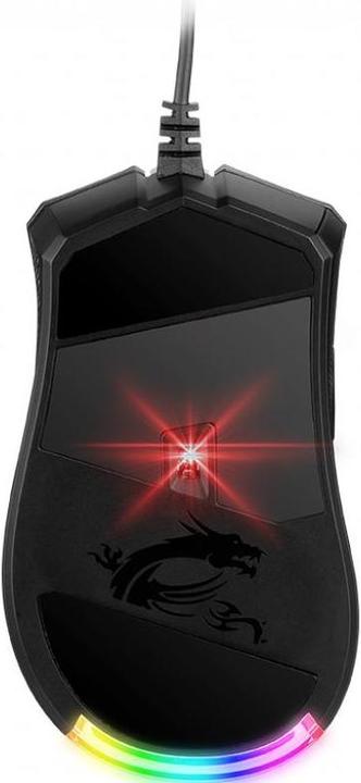 Image du produit MSI Souris de jeu légère et ergonomique Clutch GM50, capteur optique PMW-3330, avec RGB illuminati (Filaire)