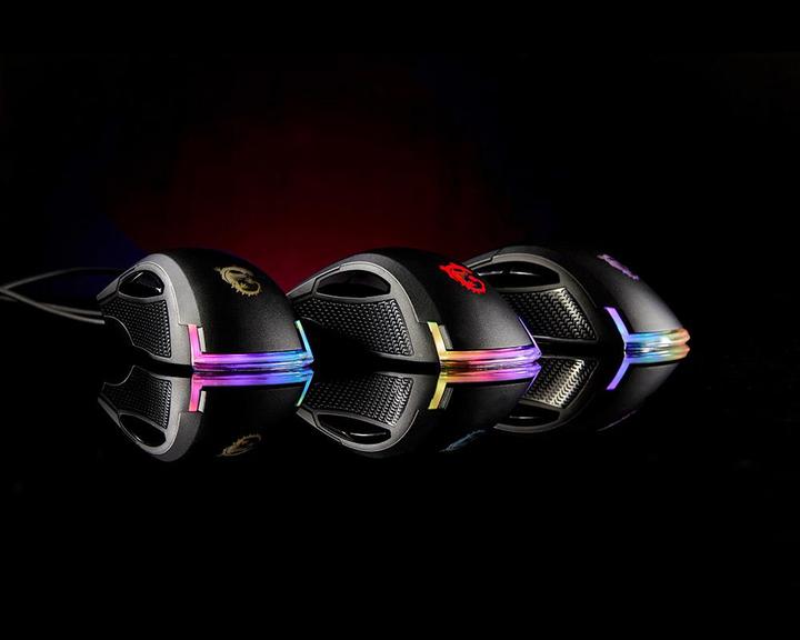 Image du produit MSI Souris de jeu légère et ergonomique Clutch GM50, capteur optique PMW-3330, avec RGB illuminati (Filaire)