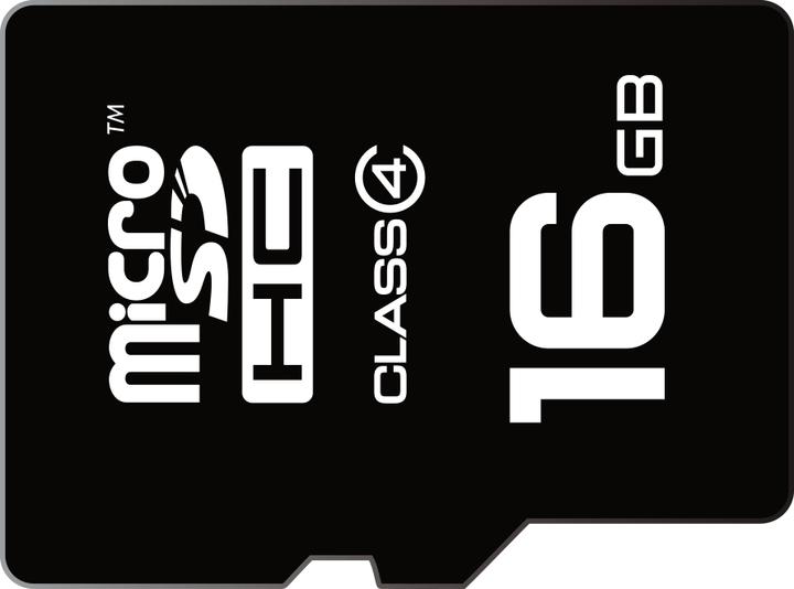 Emtec Mini Jumbo Super - Flash memory card (microSDHC/SD adapter included) (16 GB, microSD)