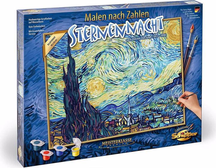 Actual product image Schipper Painting set Painting by numbers Starry night