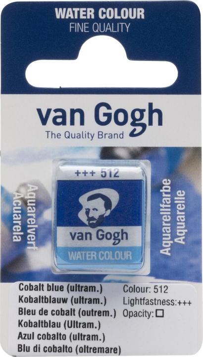 Immagine prodotto Van Gogh Vernice acquerello 512 blu cobalto, 1 pezzo (Numero 512 blu cobalto, 1000 ml)