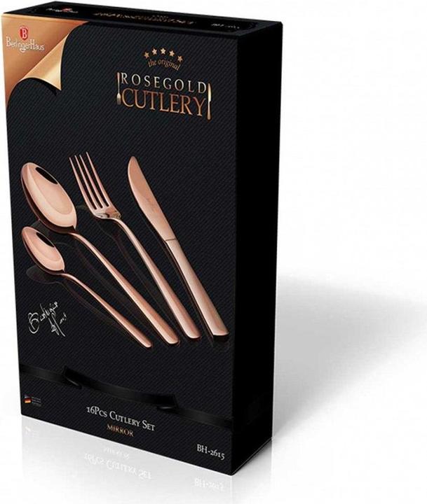 Actual product image BerlingerHaus TABLE TOOLS 16 ELEM. BERLINGER HOUSE BH-2615 ROSE GOLD (16 Piece, Cutlery set)