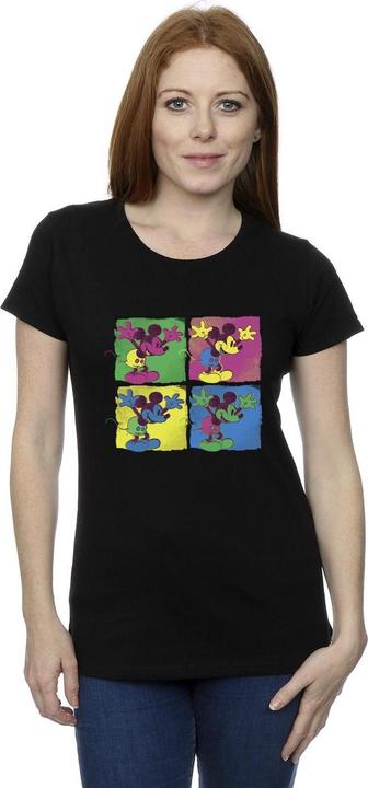 Actual product image Disney Womens/Ladies Mickey Mouse Pop Art Cotton T-Shirt (L)