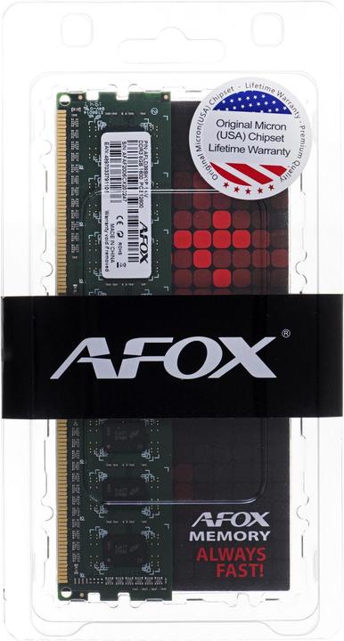 Image du produit AFOX Module de mémoire DDR3 8G 1600 UDIMM 8 Go 1600 MHz LV 1.35V (1 x 8GB, 1600 MHz, RAM DDR3, DIMM)