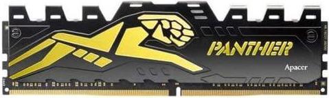 Actual product image Apacer DDR4 - 8GB - 3200 - CL - 16 - Single Panther Golden (1 x 8GB, 3200 MHz, DDR4-RAM, DIMM)