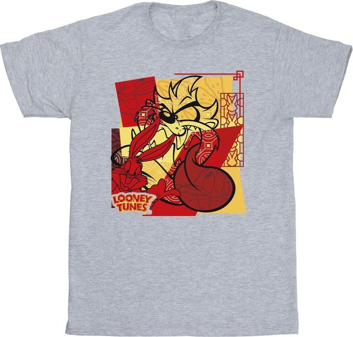 Image du produit Looney Tunes - T-shirt TAZ BUGS RABBIT NEW YEAR - Homme (L)