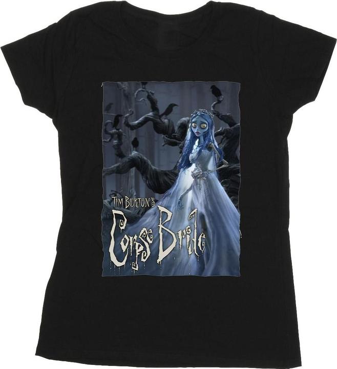 Actual product image Corpse Bride Womens/Ladies Wedding Gown Poster Cotton T-Shirt (XXL)