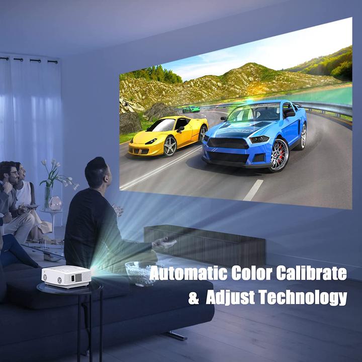 Produktbild Puxinat WiFi Beamer mit 100? Screen, 7500 Lumen